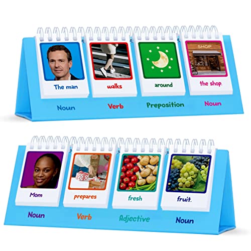 Sentence Flip Charts, 80 Double Sided Cards in Noun/Verb/Adjective ...
