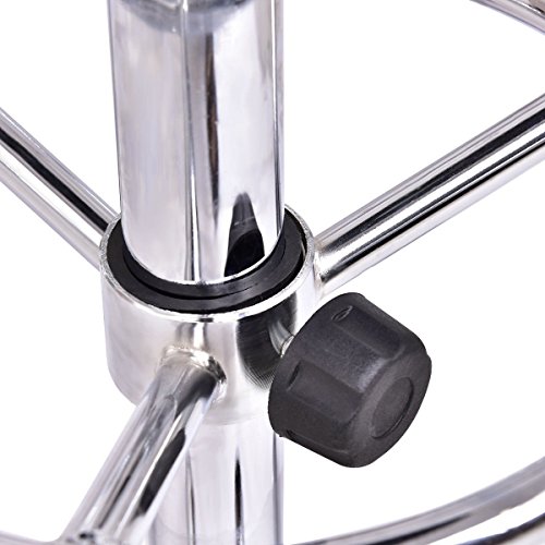 GentleShower Bar Stool 360 Degree Swivel Set of 2 Round Seat Height Adjustable Stool Chair Hydraulic Spa Salon Stools with Footrest for Lab Medical Office Kitchen etc Black