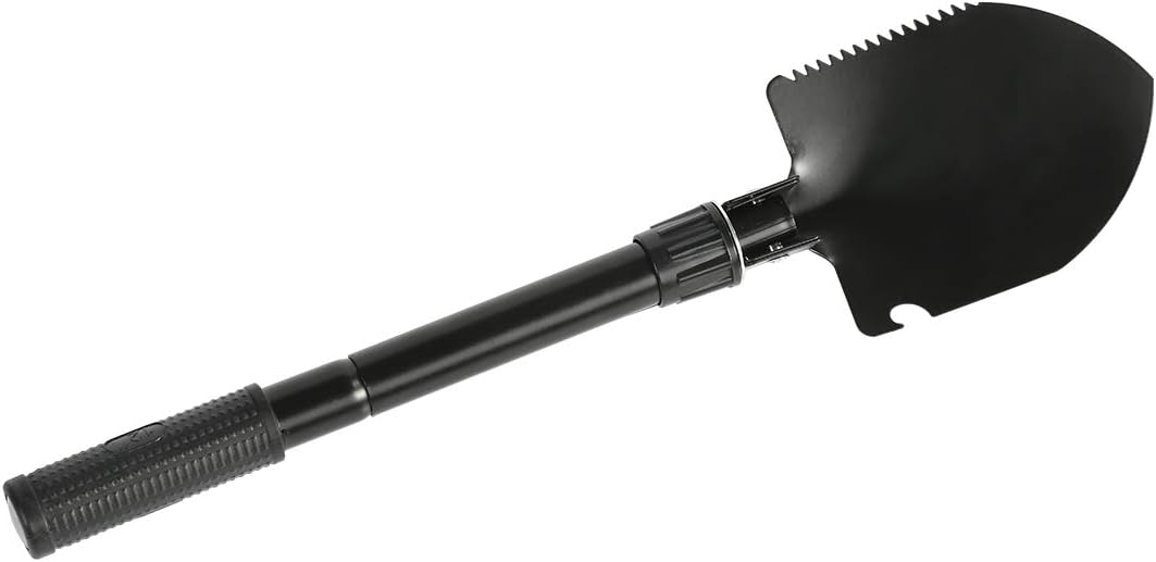 CLICIC Folding Shovel Survival Shovel - Excavating Tool Folding Shovel Camping Gardening Shovel with Wood Saw Side : Garden & Outdoor