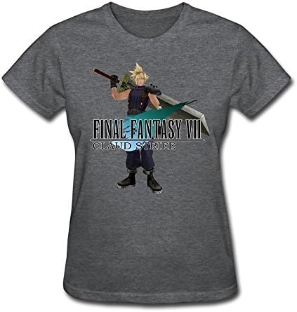 JIAYOUCT Women's Claud Strife Final Fantasy VII T-shirt Size XXL DeepHeather