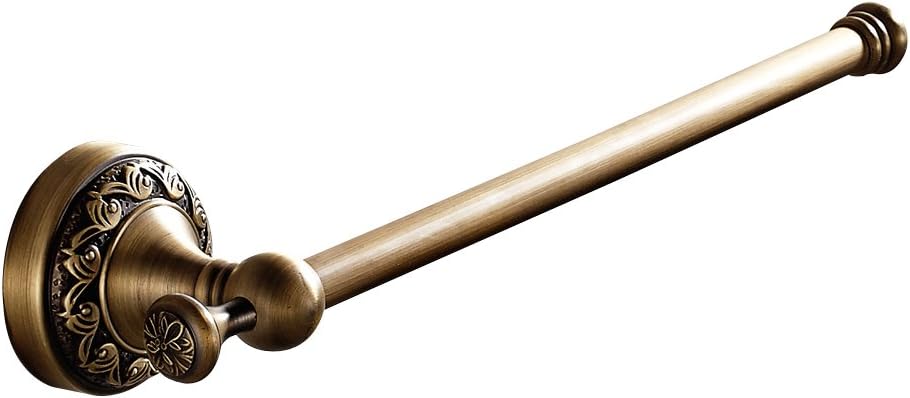 Leyden Antique Brass Towel Ring, Bathroom Retro Bath Hand Towel Holder Bar, Wall Mounted Open Towel Rail Rack Brushed Bronze