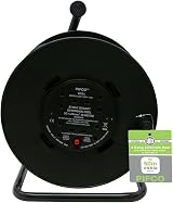 Daewoo Extension Reel 4 Way Socket 50m Cable Heavy Duty Open Frame