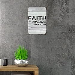 LUIJORGY Family Lettering Metal Sign with Saying