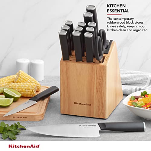 KitchenAid Classic 15Piece Block Set with Builtin Knife Sharpener