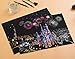 Scratch Art Scratch Paper DIY Night View Scratchboard for Adult and Kids,Night View Series Size 16'' x 11.2'' (Castle)