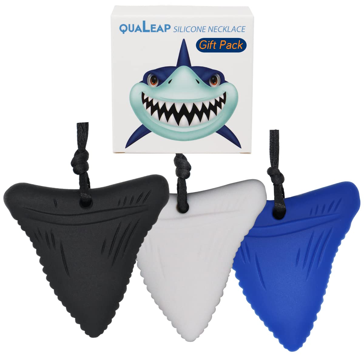 Photo 1 of Shark Tooth Chew Necklace for Kids - Chewing Teething Necklace Teether Necklace Chew Toys Teething Toys