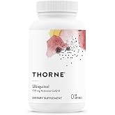 THORNE Ubiquinol, Coenzyme Q10 (CoQ10) 100 mg Supplement, 60 Softgels | Clinically Studied Support for Heart Health, Mitochondrial Energy Production &amp; Antioxidant Activity*, NSF Contents Certified