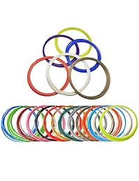 jagette Pla 3d pen filamento paquete de recambio 320 pies 109.4 yard (20color)