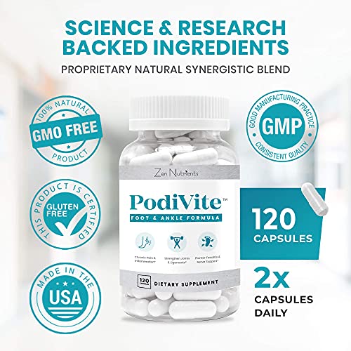 PodiVite, Foot Pain Relief Vitamin, Plantar Fasciitis Pain Support