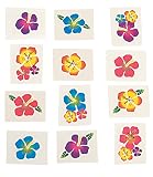 Hibiscus Glitter Tattoos by Century Novelty