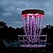 GlowCity Set of 2 LED Lights for Disc Golf Basket, Multi Colored, Remote Controlled, Waterproof, Includes Batteries and Adhesive Fastener to Attach (Basket Not Included)