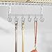 iDesign Tru-Grasp Steel/BPA-Free Plastic Under-Shelf Organizer Hooks - 10.6