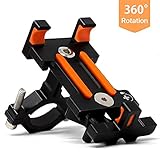 Sporcis Bike Phone Mount, Bicycle Motorcycle Handlebars Mobile Phone Holder with 360 ° Rotation Adjustable, Fits iPhone X, 8 | 8 Plus, 7 | 7 Plus, iPhone 6s | 6s Plus, Galaxy S7/ S6/ S5