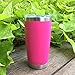 CHILLOUT LIFE 20 oz Stainless Steel Tumbler with Lid - Double Wall Vacuum Insulated Coffee Mug with Splash Proof Lid and Straw for Hot & Cold Drinks, Pink Tumbler