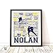 PrintChicks -Hockey Typography Personalized Print - Wall Art Decor Poster Team Gift