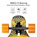 ENKEEO 41 Inch Drop-Through Longboard Skateboard Complete for Carving Downhill Cruising Freestyle Riding