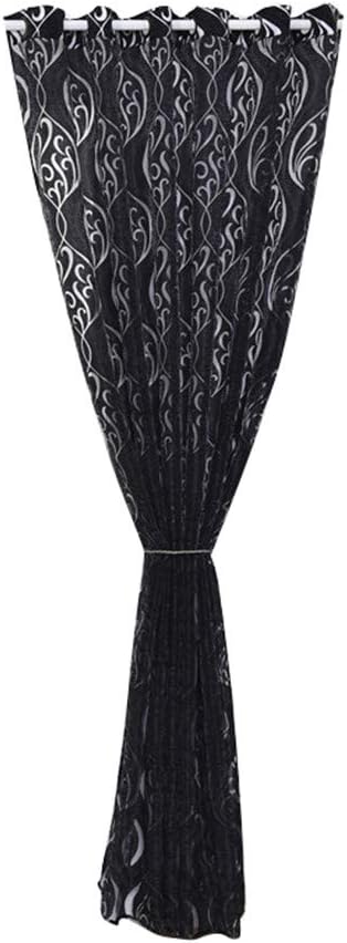 Amazon Weiy レースカーテン カーテン おしゃれカーテン インテリア カーテンレース リビング 装飾ホーム 居間 窓 部屋 綺麗 新居 250 100cm 黒 レースカーテン オンライン通販