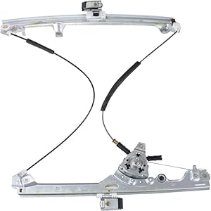 For Chevy Silverado 1500/2500 HD Classic Front Window Regulator 2007 Driver Side | Manual Crank Type | Includes 2007 Classic | GM1350109 | 15871124