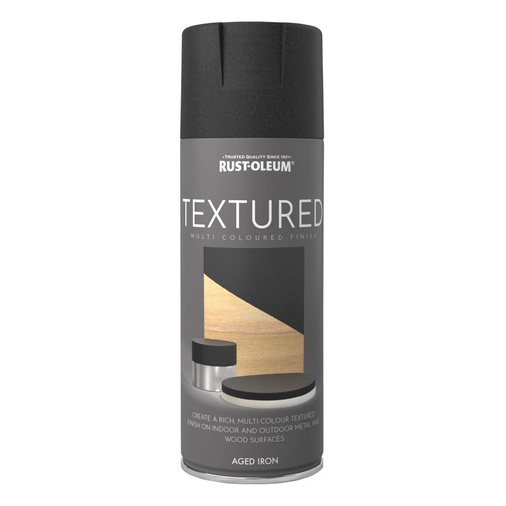 Rust-Oleum 400ml Textured Spray Paint - Aged Iron