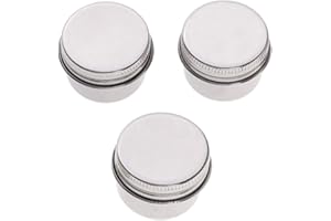 TEAROM 3 Piece Single Dipper Palette Cups Stainless Steel Palettes Container Cup with Clip and Lid fit for Drawing (A)