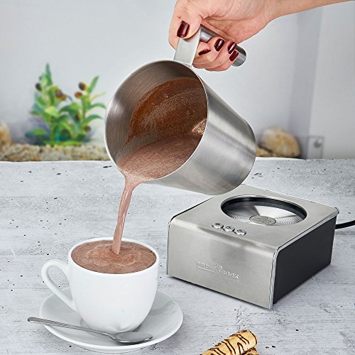 ProfiCook® Milchaufschäumer mit HeiÃ- und Kaltfunktion | Milchaufschäumer elektrisch mit 6 Funktionen | Milchschäumer für div. Milchsorten geeignet | ca. 500ml Schaum | Edelstahlgehäuse | PC-MS 1032 – Bild 6