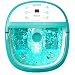 Foot Spa Bath Massager with Heat - Foot Massage Machine Feet Soaking Tub | Features Vibration, Spa, Roller, Massage Mode | 6 Pressure Node Rollers Stress Relieve Fatigue & Tired Feet Foot Massager primary