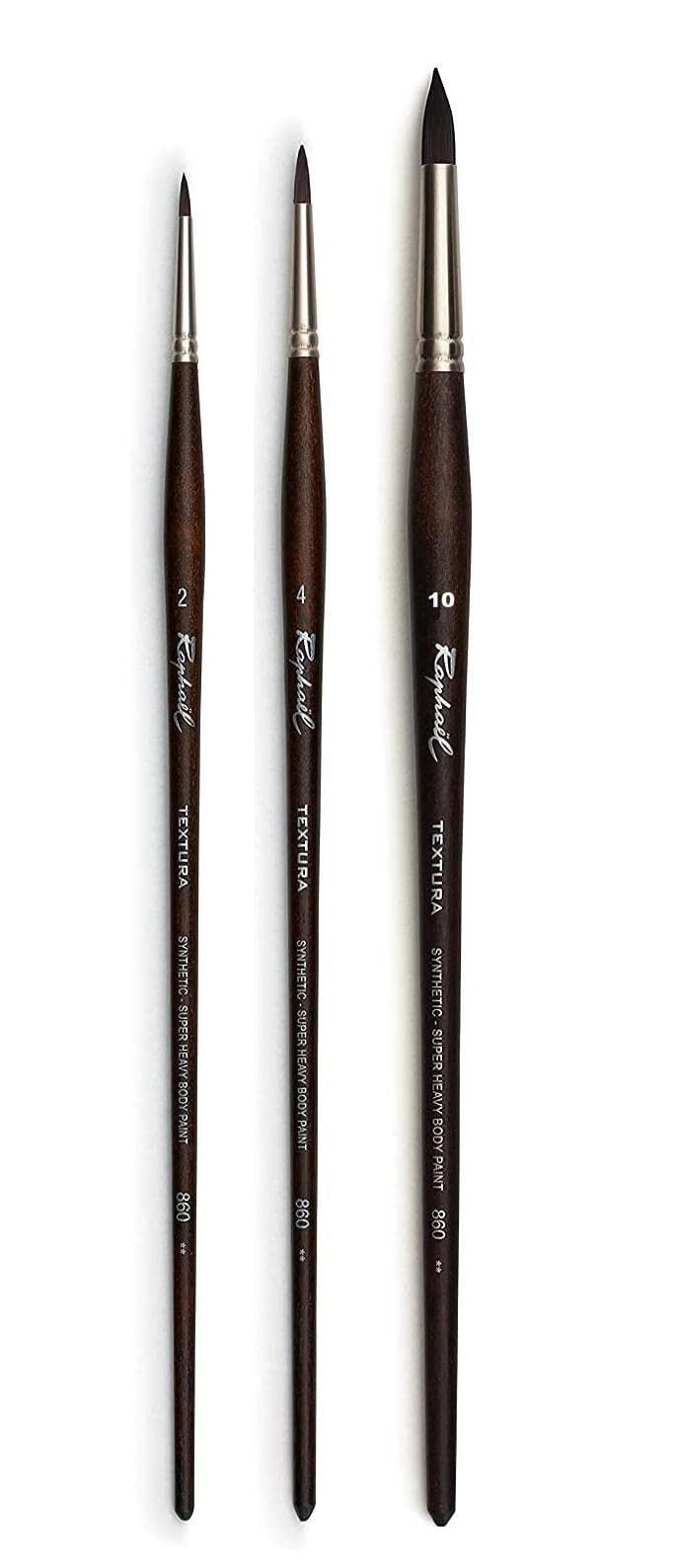 Raphael Textura Round Brush Series 860, Synthetic, 2, 4, 10 (Raphael France)