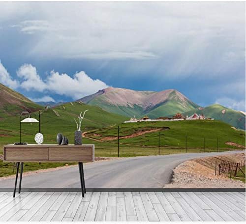 Sunkuxc 自然山3dフィールド草原壁紙アート壁壁画リビングルームのソファ背景寝室の壁紙の装飾 250x175cm