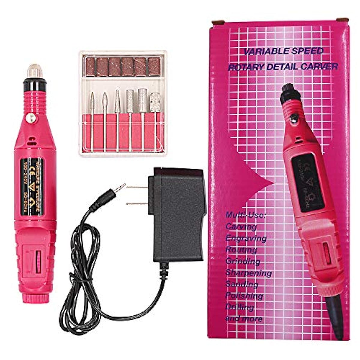 NIUPIKA Grind Nails Art Drill Kit Electric Finger Toe Nail Grinder