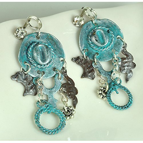 Ride em Cowgirl Rodeo Earrings Vintage - Thumbnail 4