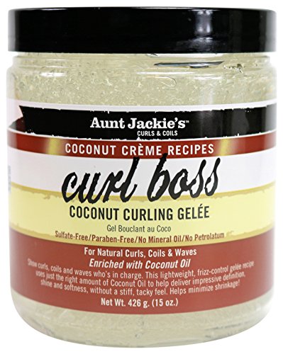 Aunt Jackie's Flaxseed Collection Coconut Creme Curl Boss (Best Curl Elongating Cream)