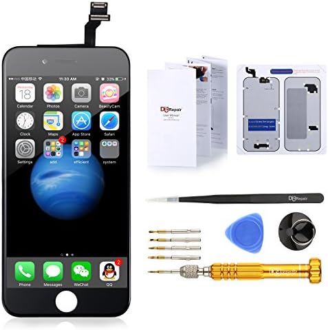 DigRepair For iPhone 6 (4.7 inch) LCD Touch Screen Digitizer Assembly with Repair Tool Kits and Useful User Manual(Black)