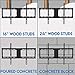 Fixed TV Wall Mount Bracket for Most 32-70 Inch LED LCD OLED Plasma Flat Curved Screen TVs, Low Profile, Up to VESA 600x400mm, Fits 16