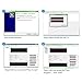 Scrolling Name Tag MECO LED Moving Message Sign Business Card Label Rechargeable ID Badge EZ Programming Display Dimmable Micro-USB Screen 48x12 Pixels Magnet & Pin Free Drive - Blue