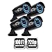 Night Owl Security 4 pack of Indoor/Outdoor 720p Security Bullet Cameras with 100ft. of Night Vision **Only compatible with AHD Series DVRs**