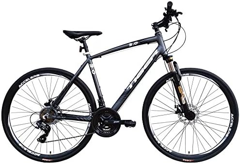 Tiger Legend 3.0FS Alloy Sports Hybrid Bike with lock-Out Suspension Fork