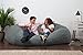 Big Joe Fuf Foam Filled Bean Bag Chair, Steel Grey Comfort Suede, XL