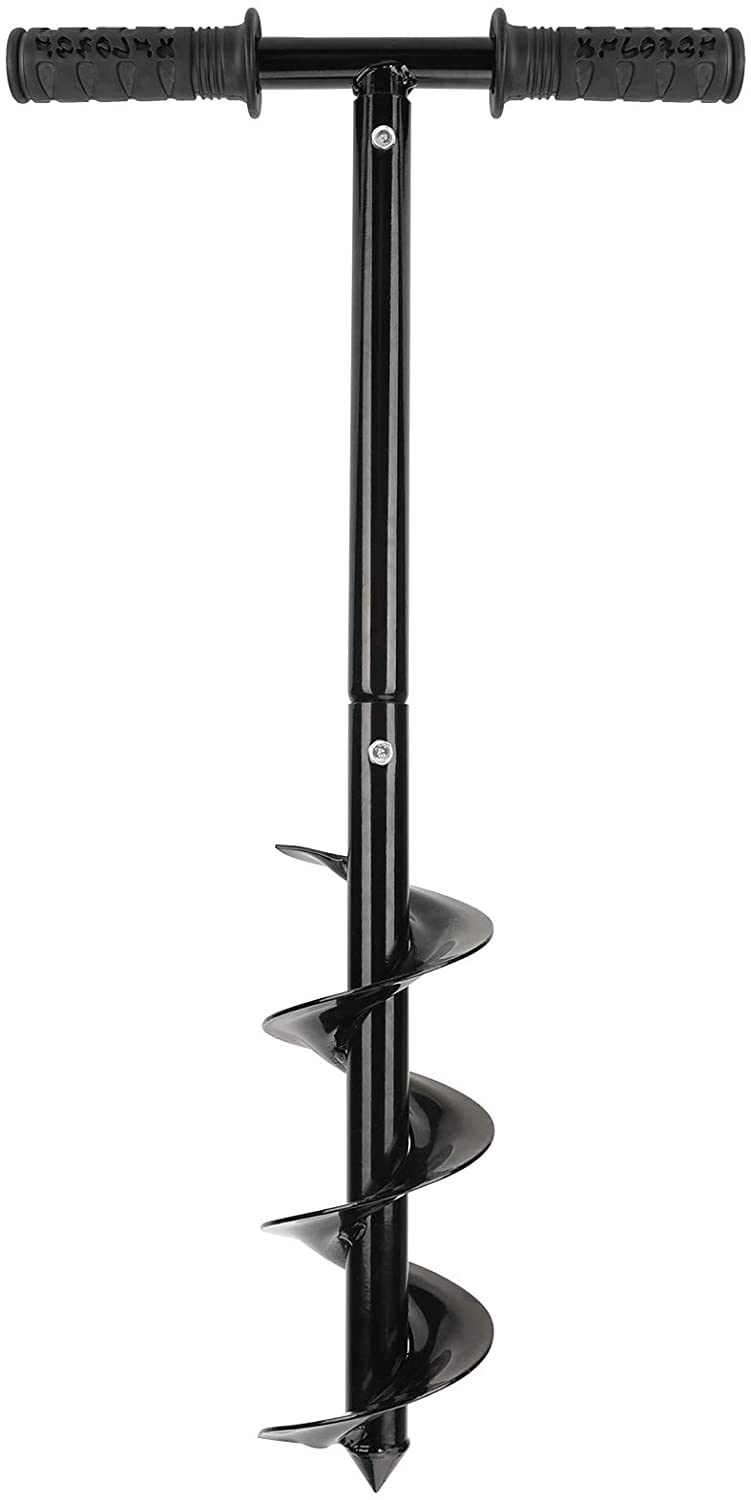 Photo 1 of Grednfhat Garden Auger Spiral Drill, Earth Hand Auger Drill with Non-Slip Handle, Spiral Post Hole Digger, 3.9"x24" Garden Drill Bit for Planting Trees, Deep Cultivating, Seedlings