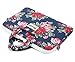 canvaslife Flower Patten Canvas Laptop Shoulder Messenger Bag Case Sleeve for 11 Inch 12 Inch 13 Inch Laptop and Macbook Air Pro 11/12/ 13