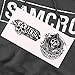 Sons of Anarchy Samcro Pull-Over Hoodie Sweatshirt & Stickers (X-Large) Charcoal