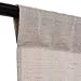 jinchan Beige Linen Textured Curtains for Living Room Jacquard Contemporary Lattice Light Filtering Rod Pocket Window Treatment Set for Bedroom Drapes 84 inches Long 2 Panels