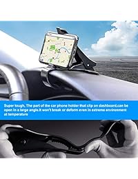 Soporte para teléfono móvil de coche Hzrfun para salpicadero de coche, antideslizante, duradero, compatible con iPhone Xs Max XR XS X 8 Plus 8 7 Plus 7 Samsung Galaxy S10 S9 S8 y más