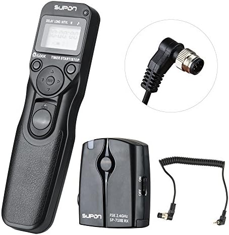 SUPON SP-710II-N1 FSK 2.4G Wireless LCD Timer Shutter Release Remote Control for Nikon D2H,D2Hs, D1x, D1h,D1, D2X, D2Xs, D200, D300, D3, D3x,D3s,D2Hs, D300S, D700, F5, F6, F100, F90(x),D100,D810A,D810