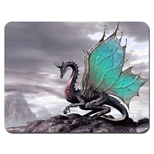 Meffort Inc Standard 7 x 9 Inch Mouse Pad - Flying Dragon