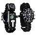 Survival Bracelet Watch, Men/Women Waterproof Emergency Survival Watch with Paracord Whistle Fire Starter Scraper Compass and Thermometer, 6 in 1 Multifunctional Outdoor Gear (Black) primary