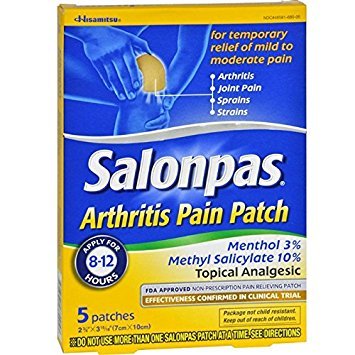 Salonpas Arthritis Pain Patches 5 Each ( Pack of 3)