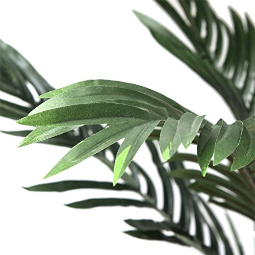 Set of 2 Artificial Palm Tree 5.2 ft in Plastic Pot, Potted Fake Palm