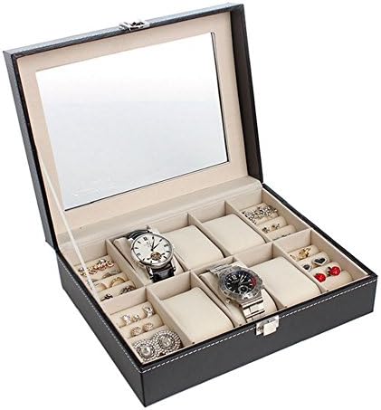 Watch Jerwelry Box Case Cabinet Black