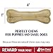 Raw Paws Pet Premium 4-inch Compressed Rawhide Bones for Dogs, 5-Count - Packed in USA - Small Dog Bones - Puppy Bones - Long Lasting Dog Chews - Natural Pressed Rawhides - Beef Hide Bones