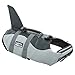 Queenmore Dog Life Jacket Ripstop Shark Dog Safety Vest Adjustable Preserver with High Buoyancy and Durable Rescue Handle for Small,Medium,Large Dogs, Grey Shark Small